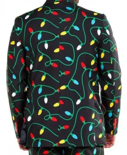 Unisex Big And Tall Christmas Black Blazer - For Sale