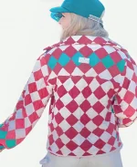 Unisex Christmas Patchwork Quilt Cozy Red & Pink Jacket 