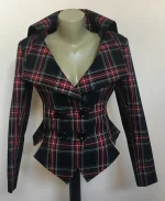 Unisex Christmas Plaid Blazer - For Sale
