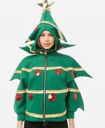Unisex Christmas Tree Costume Hooded Jacket - For Sale