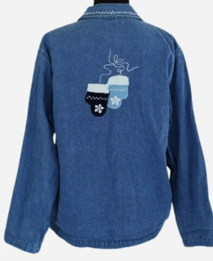 Unisex Christmas Vintage Denim Jacket