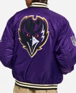Unisex Golf Wang  Baltimore Ravens Purple Full-Snap Satin Bomber Jacket