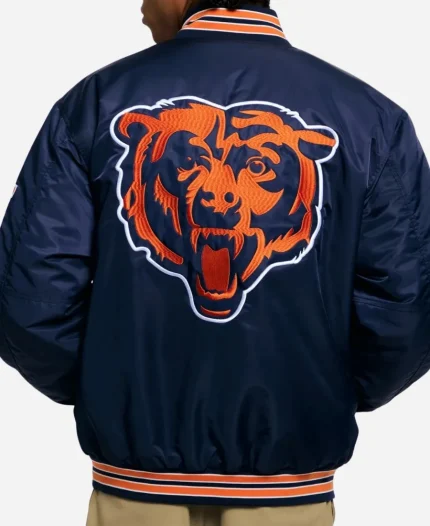 Unisex Golf Wang Chicago Bears Satin Full-Snap Bomber Jacket