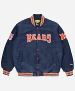Unisex Golf Wang Chicago Bears Satin Full-Snap Bomber Jacket - Navy