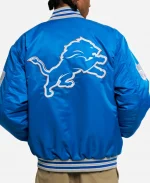 Unisex Golf Wang  Detroit Lions Blue Full-Snap Satin Bomber Jacket
