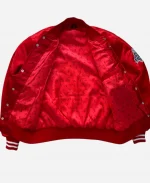 Unisex Jet Life Apparel Home Plate Satin Jacket - Red