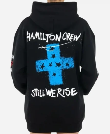 Unisex Lewis Hamilton Crew x Plus 44 Lucky Mouse Black Pullover Hoodie 