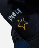 Unisex Lewis Hamilton x +44 Steadman Stars Black Zip Up Quilted Jacket