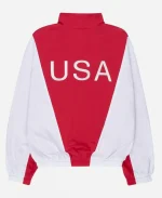 Unisex Marty Supreme 2025 Red & White Full-Zip Track Jacket