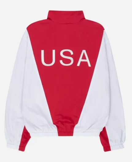 Unisex Marty Supreme 2025 Red & White Full-Zip Track Jacket