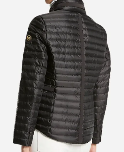 Unisex Michael Kaors Quilted Packable Black Puffer Jacket