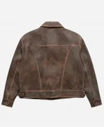 Unisex Mutimer Vintage Brown Leather Jacket