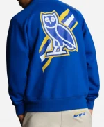 Unisex OVO x NBA Golden State Warriors Blue Bomber Jacket