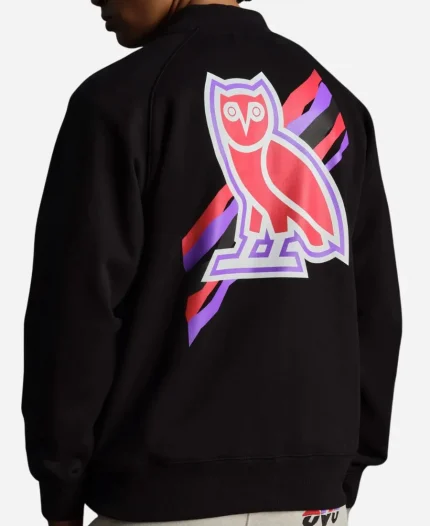 Unisex OVO x NBA Toronto Raptors Black Zipper Jacket