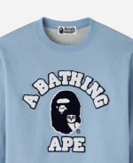 Unisex October's Very Own x BAPE College Denim Crewneck