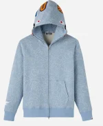 Unisex October's Very Own x BAPE Neon 1st Camo Shark Full-Zip Hoodie