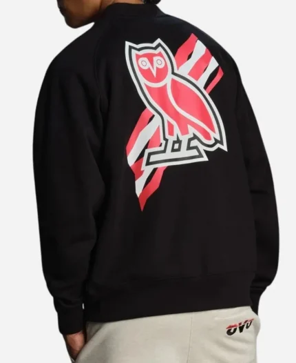 Unisex October's Very Own x NBA Chicago Bulls Black Zipper Jacket