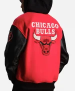 Unisex October's Very Own x NBA Chicago Bulls Red Varsity Jacket