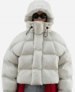 Unisex Scuffers Puffer White Jacket