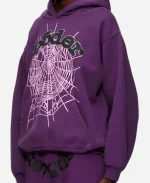 Unisex Sp5der Web Purple Hoodie