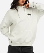 Unisex Stussy Fuzzy Dice White Pullover Hoodie