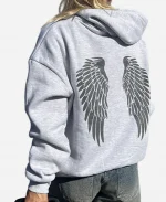 Unisex Subdued Fallen Angel Wings Pullover Hoodie
