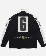 Unisex Supreme Chest Stripe Rugby Jacket - Black
