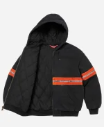 Unisex Supreme Reflective Stripe Hooded Work Jacket