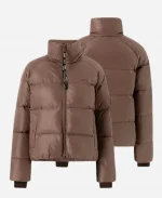 Unisex Svea Jakke Volume Black & Brown Puffer Jacket 