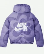 Unisex TTC x Nike Flower Purple Puffer Jacket 