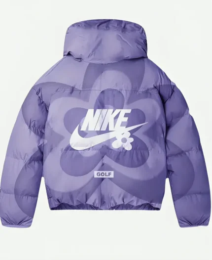 Unisex TTC x Nike Flower Purple Puffer Jacket 