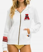 University of Alabama Roll Tide White Zip-Up Hoodie