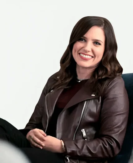 Veronica Love, Victor Leather Jacket - Brown