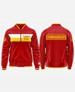 Washington Commanders  50 Cent Satin Red Zipper Jacket