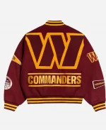 Washington Commanders Pennant Full-Snap Varsity Jacket - Burgundy