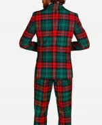 Western Style Red And Green Christmas Suit