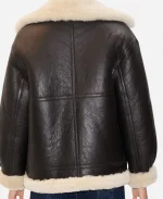Women's Mango Shearling lined Bomber Coat Jacket