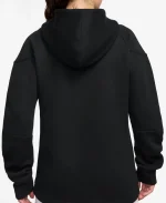 Women's Nike England Lionesses 2025 Tech Fleece Full Zip Black Hoodie 