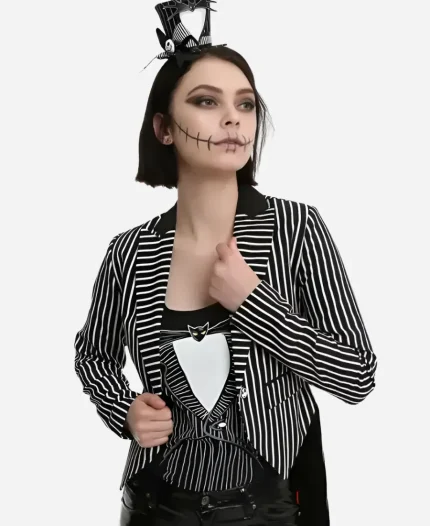 Women's The Nightmare Before Christmas Jack Skellington Cosplay Costume Tailcoat