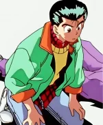 Yuyu Hakusho Tv Series Yusuke Urameshi Bomber Jacket - Green