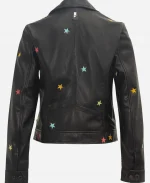 Zipperlen Star Black Leather Jacket