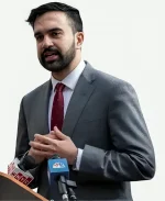 Zohran Mamdani Gray Suit