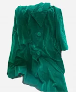 1950s Marguerite Rubel Fashion designer Velvet Swing Green Coat