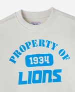 2025 October's Very Own OVO x NFL Detroit Lions Crewneck Fleece Sweatshirt