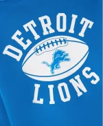 2025 October's Very Own OVO x NFL Detroit Lions Waffle Lined Blue Hoodie
