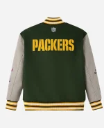 2025 October's Very Own OVO x NFL Green Bay Packers Green Varsity Jacket