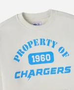 2025 October's Very Own OVO x NFL Los Angeles Chargers Crewneck Fleece Sweatshirt