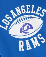 2025 October's Very Own OVO x NFL Los Angeles Rams Waffle Lined Blue Hoodie