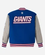 2025 October's Very Own OVO x NFL New York Giants Blue Varsity Jacket