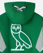 2025 October's Very Own OVO x NFL Starter Philadelphia Eagles Green Pullover Jacket